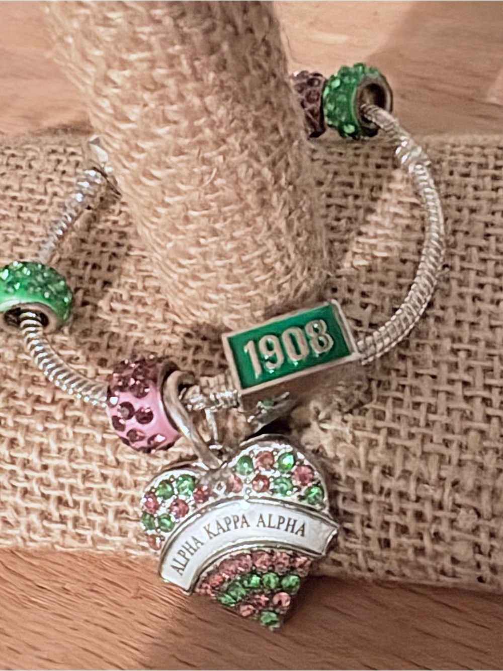 AkA Sorority Charm Bracelet - Picture 5 of 5